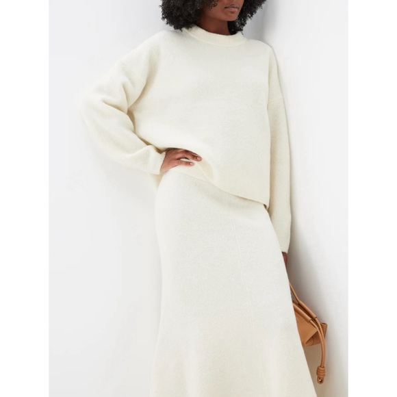 NWT SOLD OUT CLEA XS Alva Boucle Cocoon Knit Sweater in Ivory - Picture 5 of 13